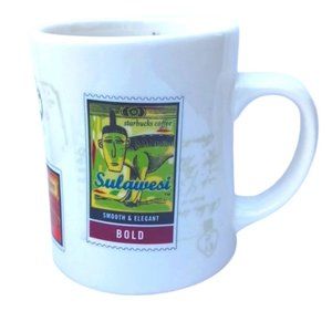 Starbucks Barista 2003 "Sulawesi" International Coffee Stamps 16 Oz. Mug NEW